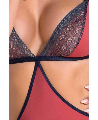 Bielizna-SYLVIANE CORSET coral S/M - Casmir