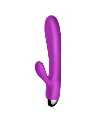 Wibrator-Silicone Vibrator and Pulsator Purple USB 7+7 Function / Heating