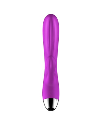 Wibrator-Silicone Vibrator and Pulsator Purple USB 7+7 Function / Heating