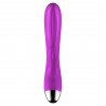 Wibrator-Silicone Vibrator and Pulsator Purple USB 7+7 Function / Heating