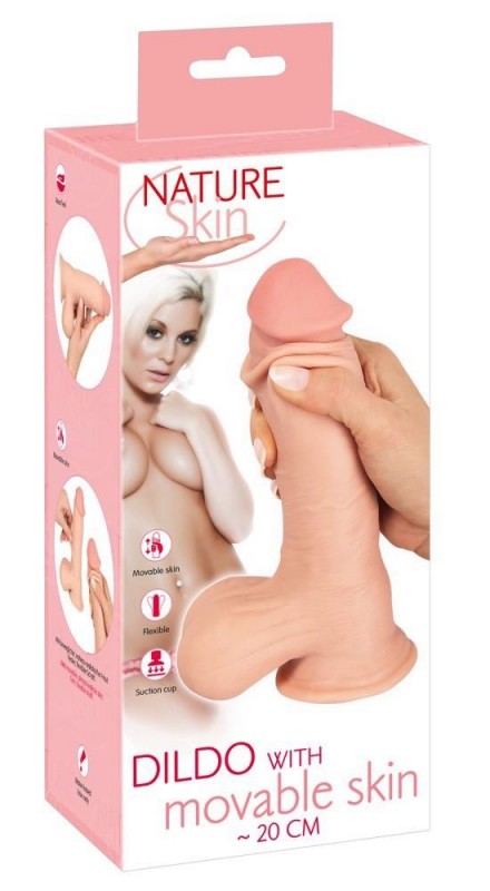 NS Dildo with movable skin 20