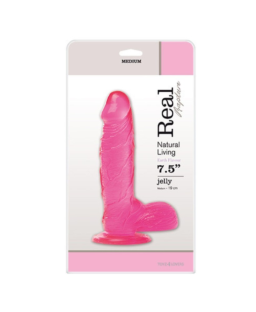Dildo-JELLY DILDO REAL RAPTURE PINK 7.5""""""""""""""""