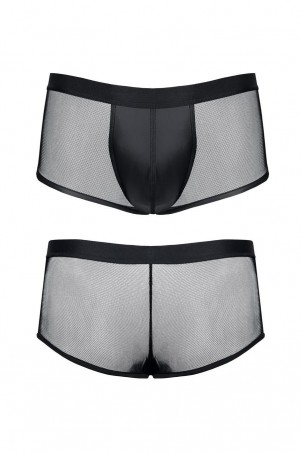 męskie szorty z wetlooka i elastycznej siatki XL