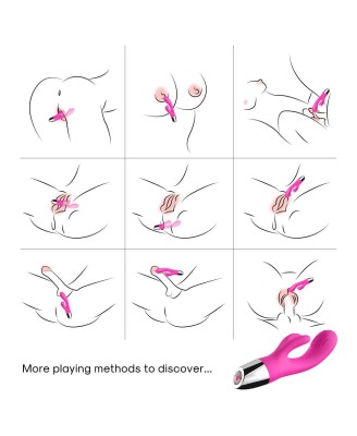 Rabbit pink - Wibrator Króliczek - Różowy