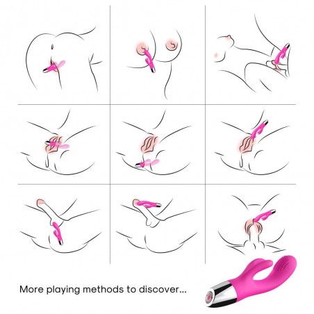 Rabbit pink - Wibrator Króliczek - Różowy