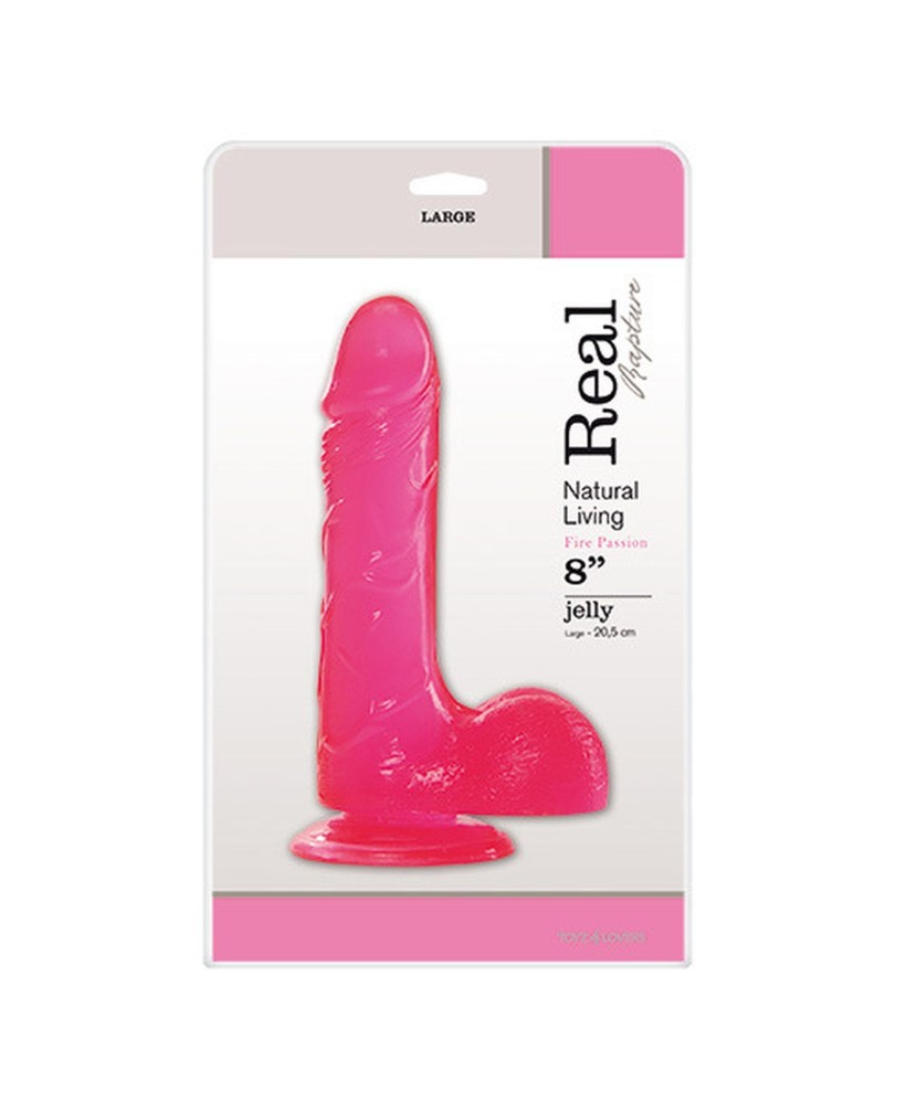 Dildo-JELLY DILDO REAL RAPTURE PINK 8""""""""""""""""