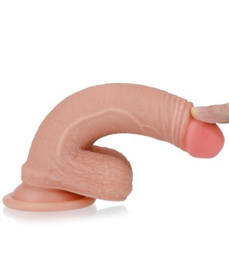 7'' Dual layered Platinum Silicone Cock - Silikonowe Dildo 18,3 cm