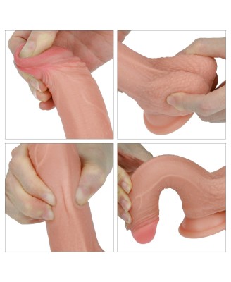 7'' Dual layered Platinum Silicone Cock - Silikonowe Dildo 18,3 cm