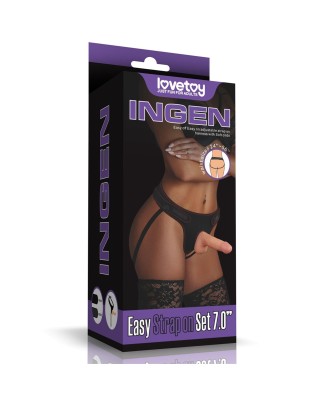 Easy Strapon Set 7.0'' - Zestaw Strap-on