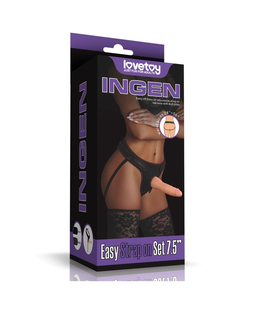 Easy Strapon Set 7.5'' - Zestaw Strap-on