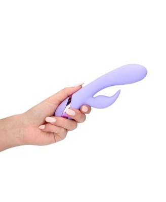 Smooth Silicone Rabbit Vibrator - Digital Lavender