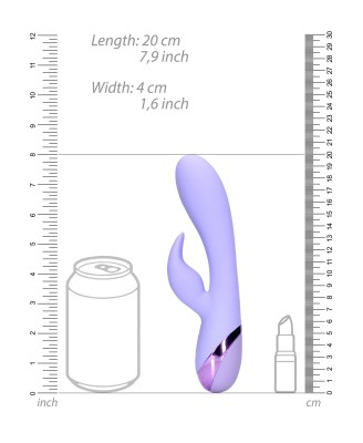 Smooth Silicone Rabbit Vibrator - Digital Lavender