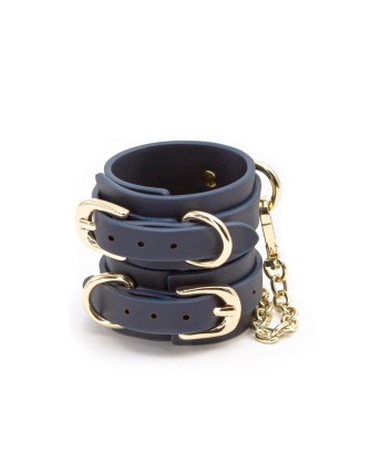 Bondage Couture Wrist Cuff Blue