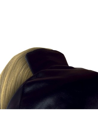 Mask with Blonde Ponytail - Black