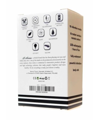 Stymulator-Rechargeable Butt Plug Vibrator USB 10 Functions - Silver