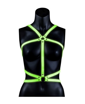 Body Harness - Glow in the Dark - Neon Green/Black - L/XL