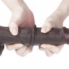 9.5'' Sliding Skin Dual Layer Dong - Black