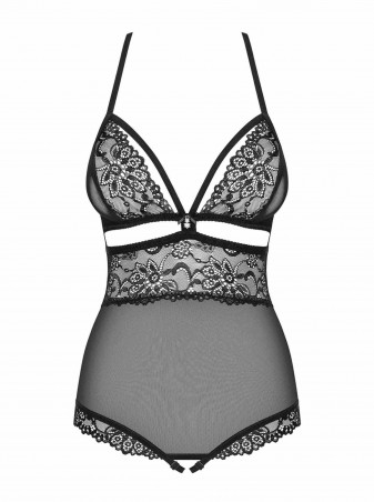 Bielizna-838-TED-1 body otwarte czarne  S/M