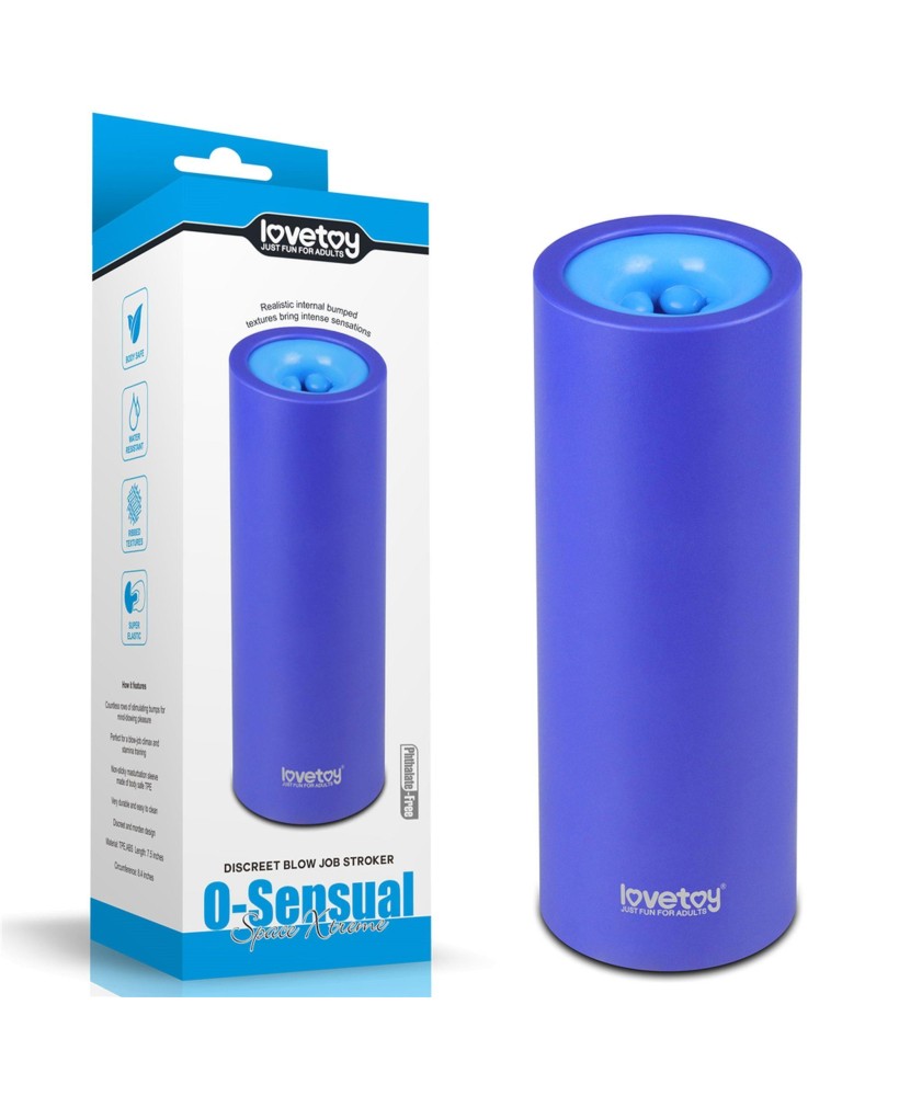 LoveToy O-Sensual Discreet Blow Job Stroker - Masturbator Usta