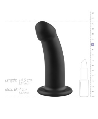 No-Parts - Charlie Dildo 14.5 cm - Black