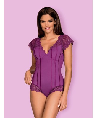 Bielizna-Moketta body fioletowe L/XL
