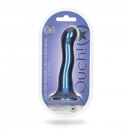 Ultra Soft Silicone Curvy G-Spot Dildo - 7'' / 17 cm