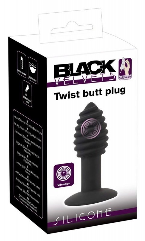 Black Velvets Twist butt plug