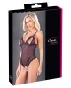 Cottelli Crotchless Body M - Czarne Koronkowe Body
