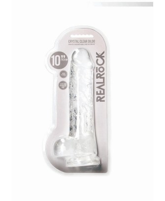 Realistic Dildo with Balls - 10""""/ 25,4 cm