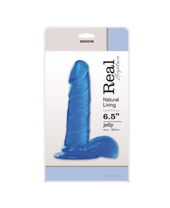Dildo-JELLY DILDO REAL RAPTURE BLUE 6,5""""""""""""""""