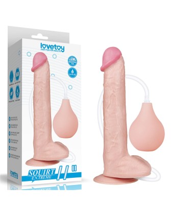 LoveToy 11'' Squirt Extreme Dildo z Wytryskiem