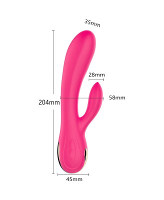 Wibrator-Silicone Vibrator USB 7 Function + Booster / Heating