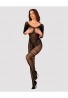 Obsessive - Bodystocking G329 XL/XXL - Czarny