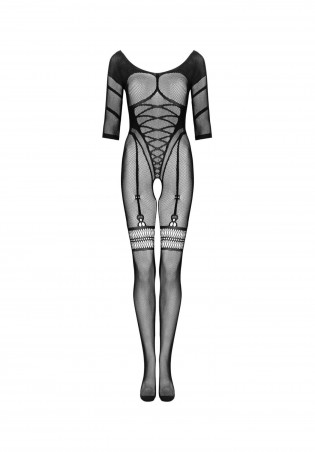 Obsessive - Bodystocking G329 XL/XXL - Czarny