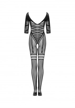 Obsessive - Bodystocking G329 XL/XXL - Czarny
