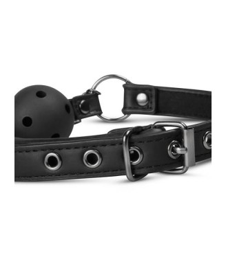 Knebel-Open Ball Gag With Nipple Clamps
