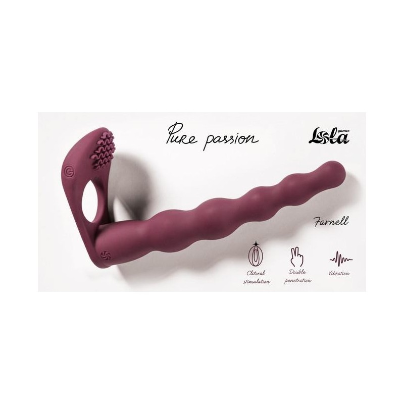 Strap-on Pure Passion Farnell Wine Red
